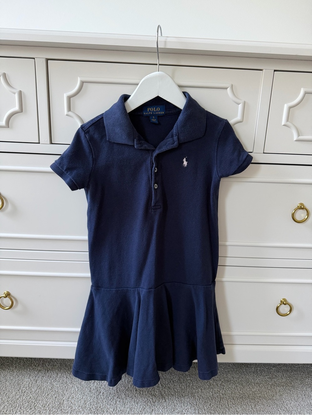 Polo by Ralph Lauren Navy Blue Girls' Polo Dress